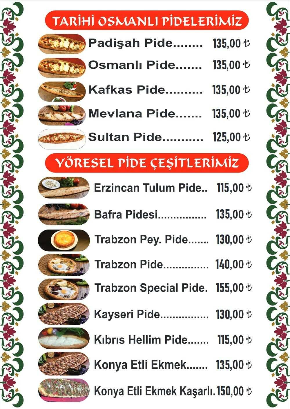 tarihi saray pide